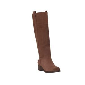 Lucky Brand Women's Hybiscus Suede Riding Boots Brown Size 9